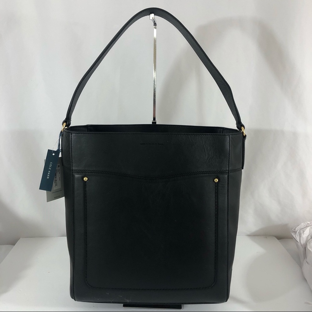 Cole Haan Black Leather Tote NWT